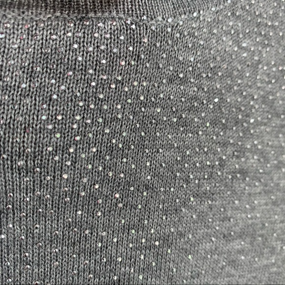 Calvin Klein Gray Silver Studded Sweater - Picture 4 of 6